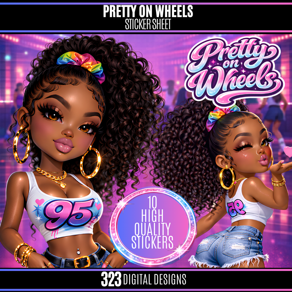 Pretty on Wheels Sticker Pack
