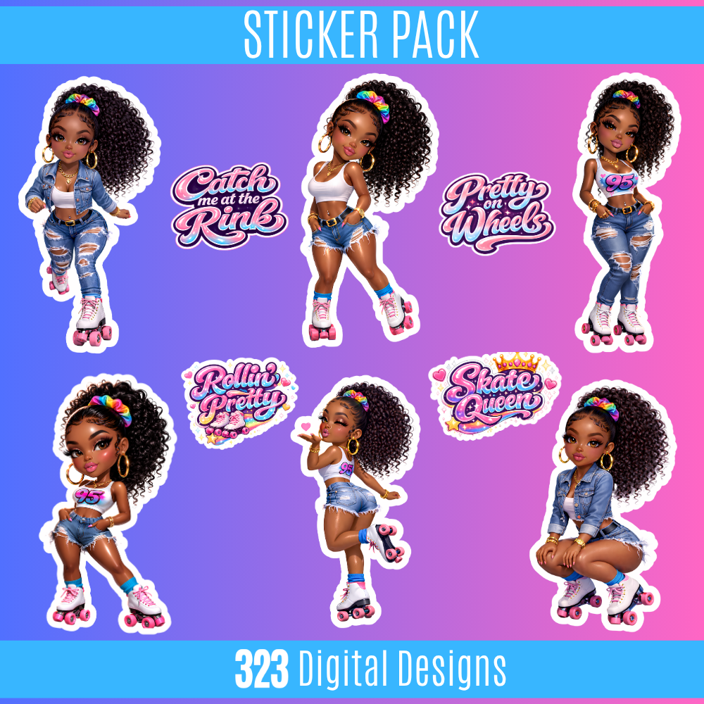 Pretty on Wheels Sticker Pack