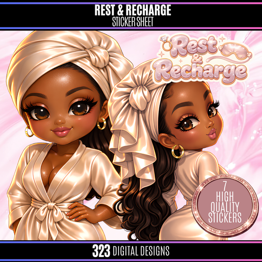 Rest & Recharge Sticker Pack