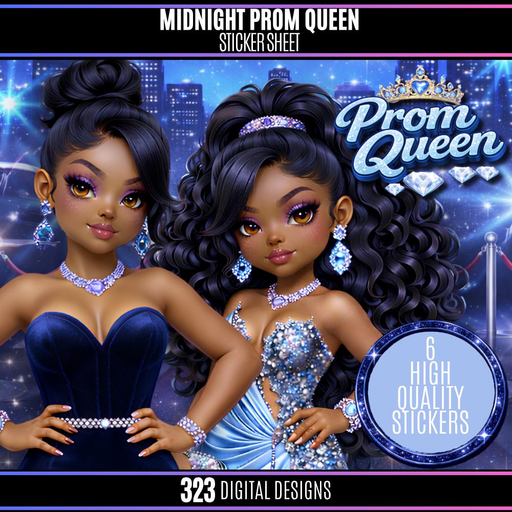 Midnight Prom Queen Sticker Pack