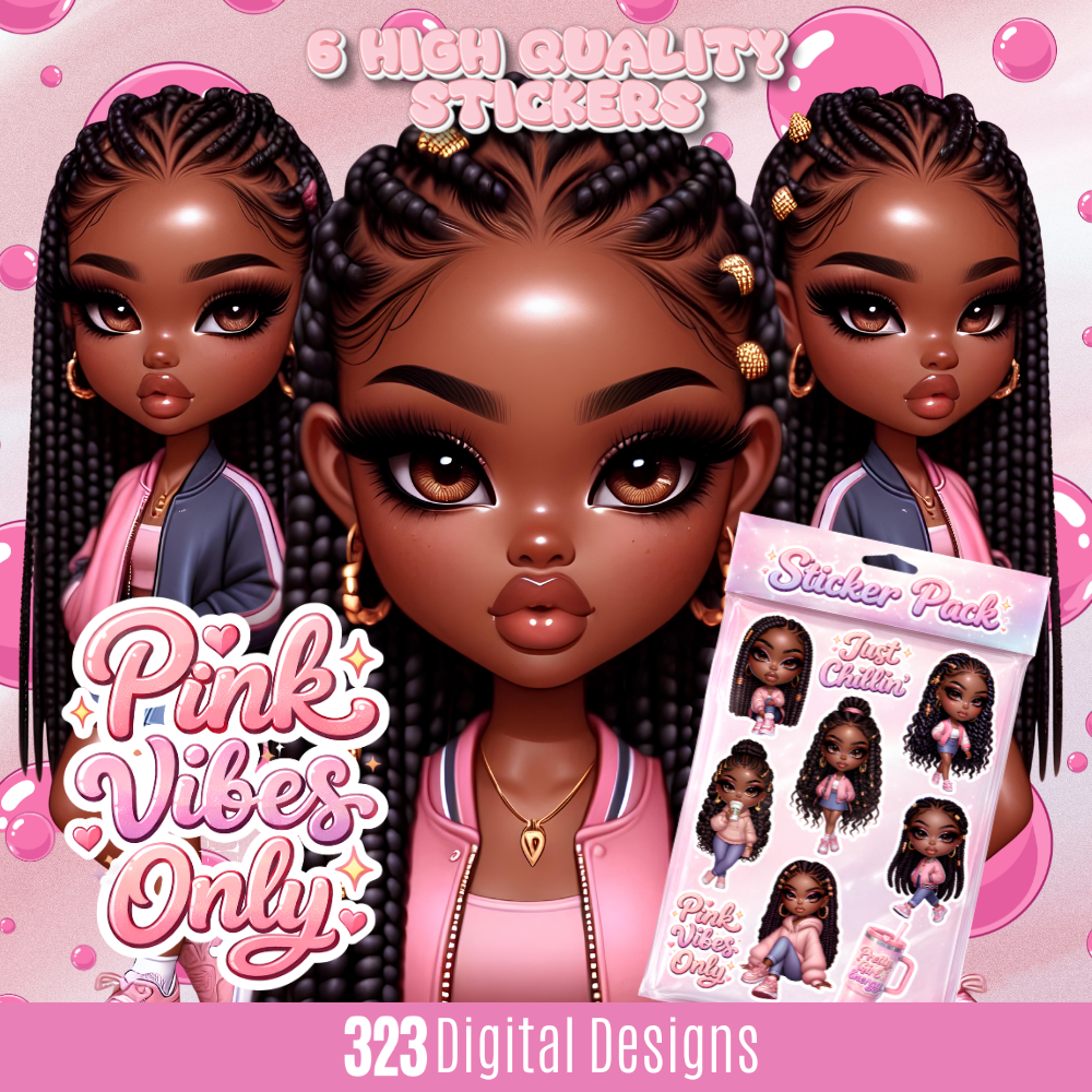Pink Vibes Only Sticker Pack