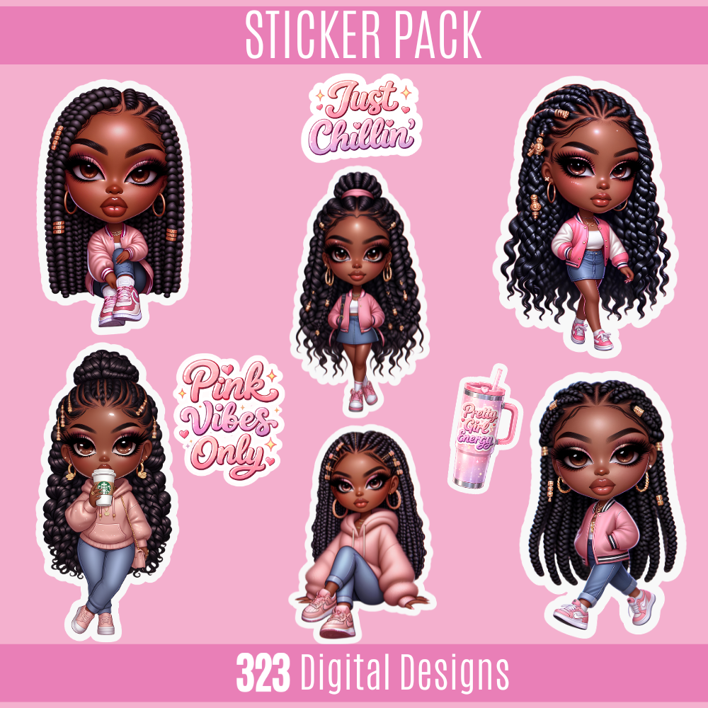 Pink Vibes Only Sticker Pack