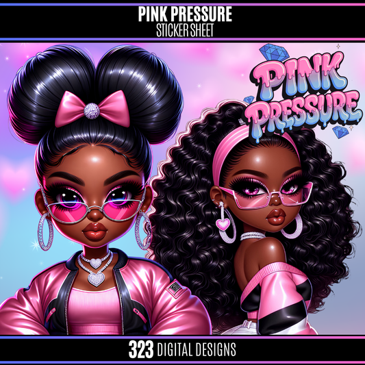 Pink Pressure Sticker Pack